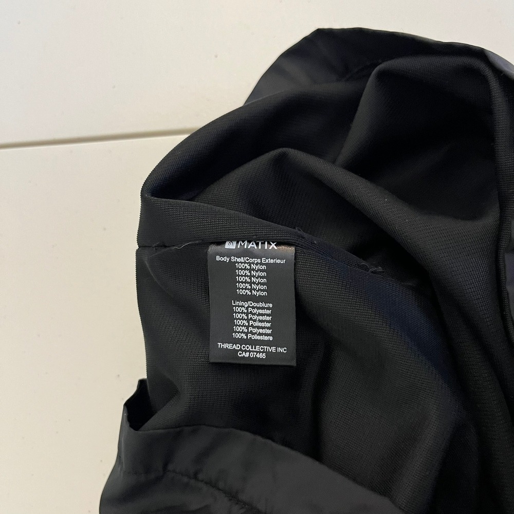 Matix Compton Surf Club LA Coaches Jacket Black Mens XL Nylon Snap Front - Picture 4 of 14